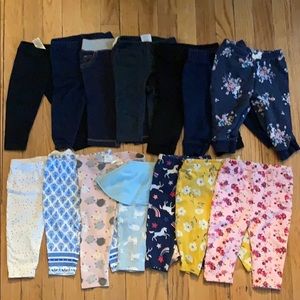 14 pieces baby girl pants